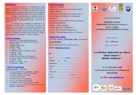 Catalogue Des Dechets Maroc Pdf Notice Manuel D Utilisation