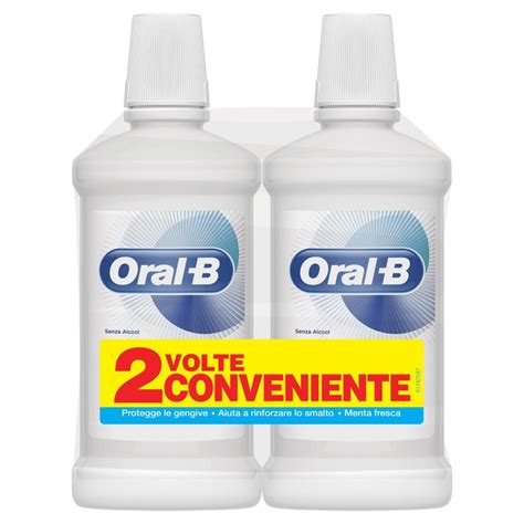 Oral B Collutorio Protezione Gengive E Smalto Menta Fresca 2x 500ml