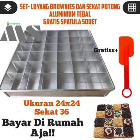 Jual GRATISS ONGKIR LOYANG BROWNIES DAN SEKAT POTONG 24x24 LUBANG 36