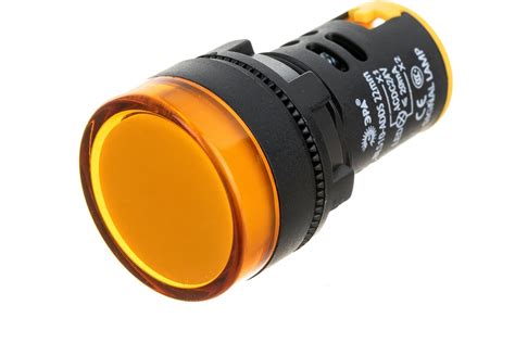Лампа ЭРА AD22DS(LED)матрица, d=22мм, желтый, 24В AC/DC, 10/1000/12000 ...