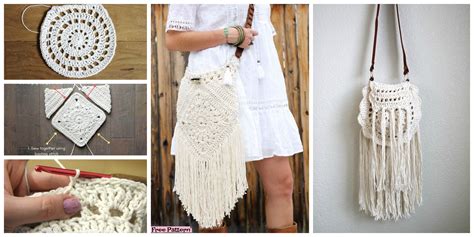 Boho Tassel Crochet Bag Free Pattern Diy 4 Ever