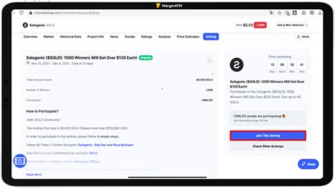 H Ng D N Tham Gia Airdrop Sologenic Step Hero Tr N Coinmarketcap