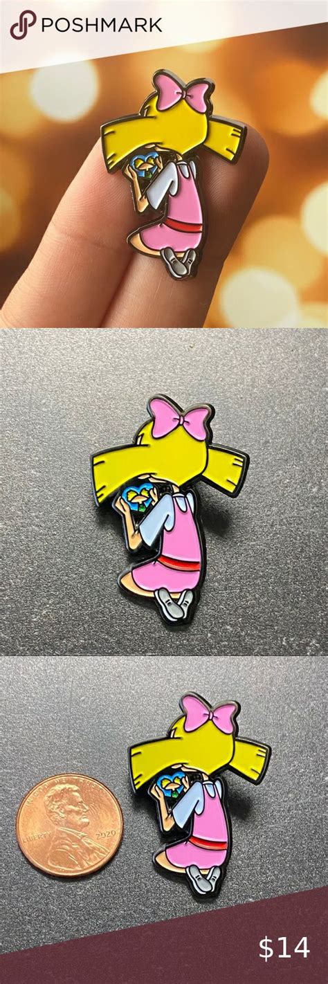 Helga Hey Arnold Enamel Pin Brooch