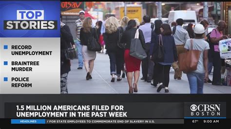 1 5 Million Americans Filed For Unemployment In The Past Week Youtube