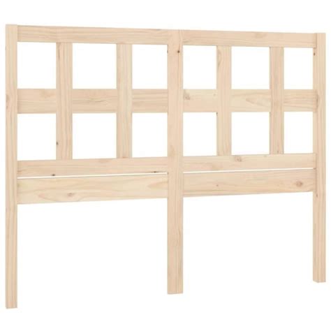 Tête de lit en bois massif de pin FYDUN 145 5x4x100 cm Beige