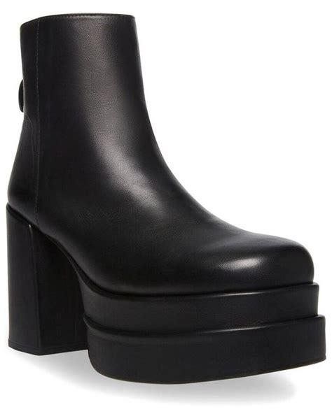 Steve Madden Cobra Leather Bootie In Black Lyst