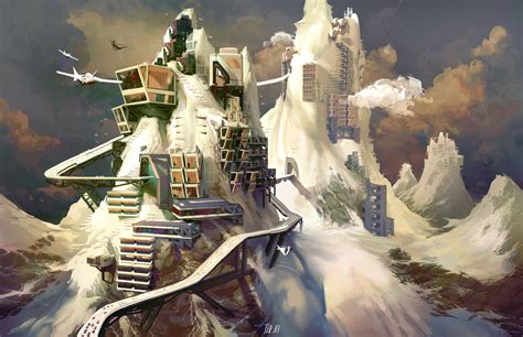 Mountain City Concept Art