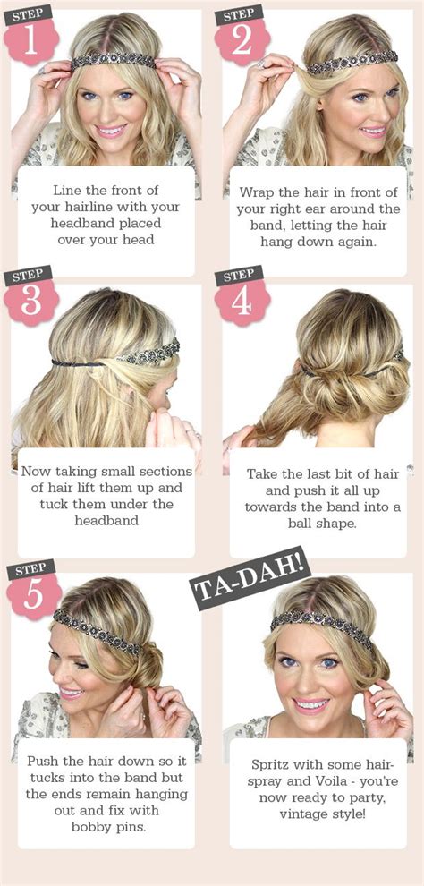 5 Easy Steps To This Vintage Inspired Updo 1920s Hair Tutorial