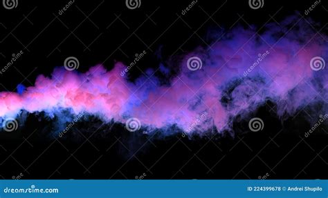 Purple Smoke On A Black Background Stock Photo Image Of Isolated