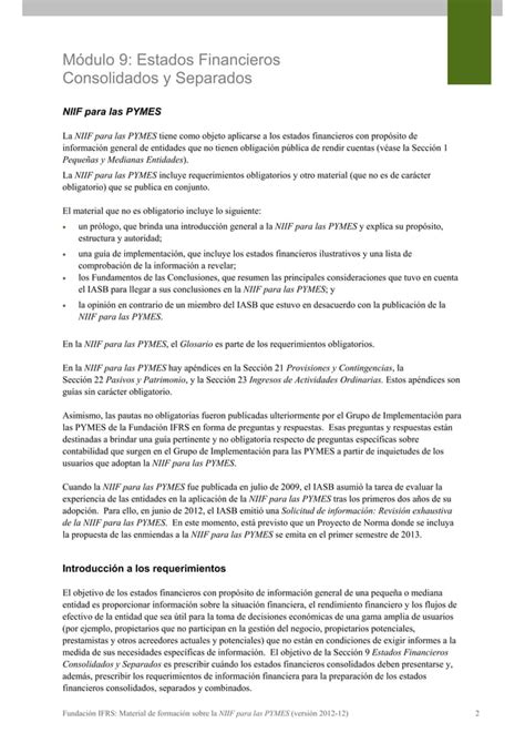 Estados Financieros Consolidados Y Separados Pdf Descarga Gratuita