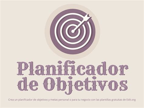 Crea Tu Planificador De Metas Y Objetivos Online