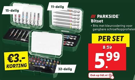 Parkside Bitset Aanbieding Bij Lidl