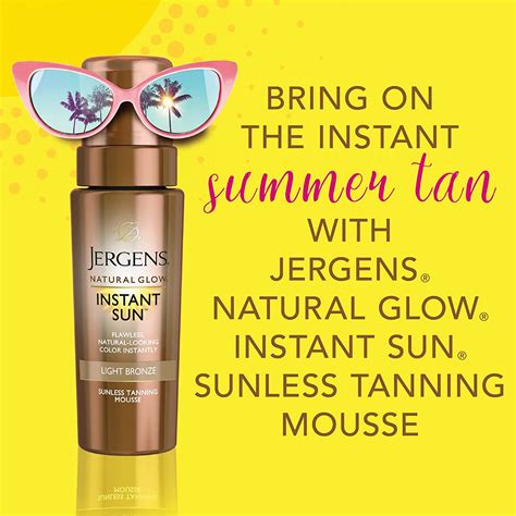 Buy Jergens Natural Glow Instant Sun Body Mousse Self Tanner For Light