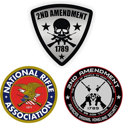 Amazon Pack Of 3 Vinyl Decals 2nd Amendment America S Original