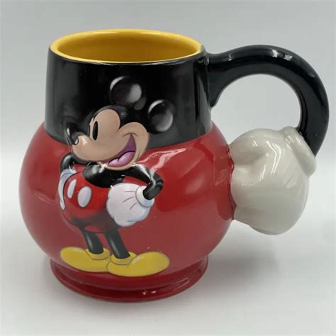 DISNEY STORE MICKEY MOUSE Fist Hand 3D Ceramic Coffee Mug Cup EUR 17 57