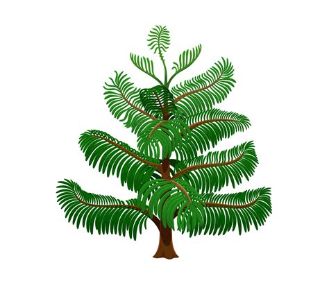 Cartoon Jungle Rainforest Tree With Lush Foliage 44444177 Vector Art At