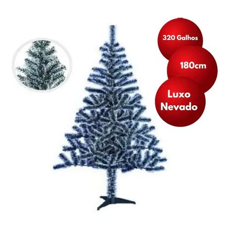 Arvore Natal Verde Neve Nevada 1 8m 450 Galhos Pinheirinho Casas Bahia