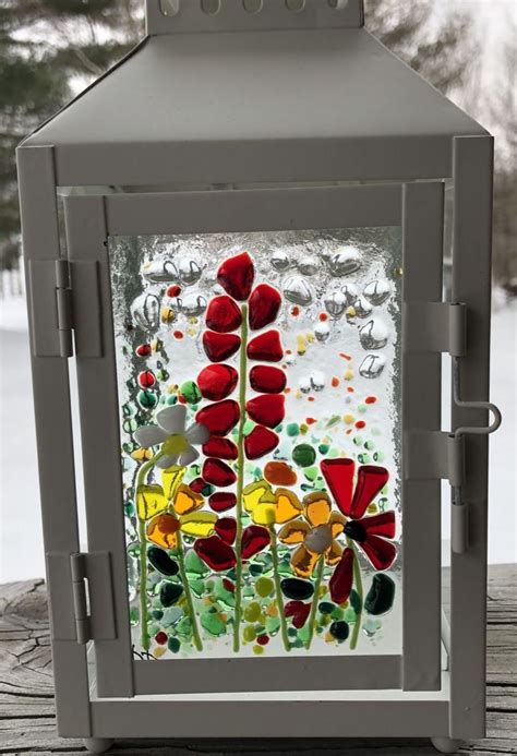 Pin By Patricia Parry On Ideas Glass Fusing Projects Glass Lantern Fused Glass