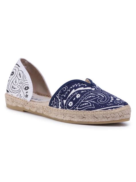 Espadrillas Manebi Open Side Flats F O Blu Scuro Escarpe It