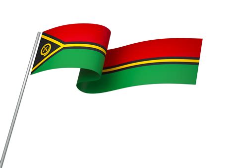 Vanuatu Flag Element Design National Independence Day Banner Ribbon Png