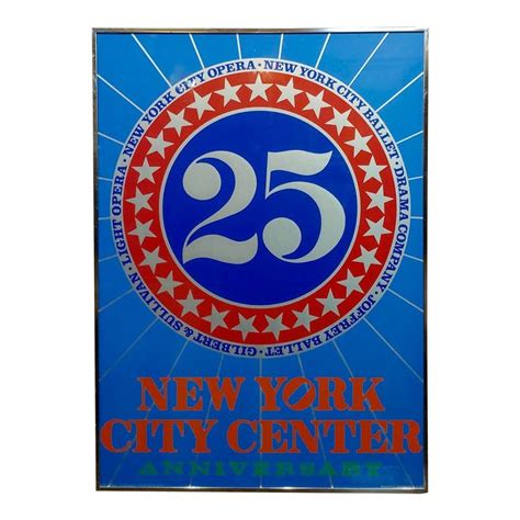 1968 Robert Indiana New York City Center 25th Anniversary Silkscreen