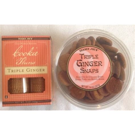 Tj 1 Pack Of Triple Ginger Snaps And 1 Pack Of Cookie Thins Triple Ginger