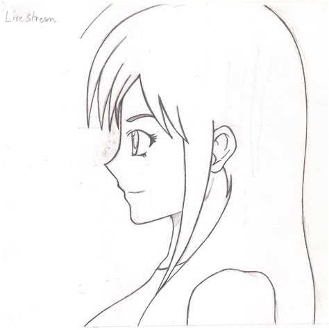 Side Profile Face Sketch At Explore Collection Of