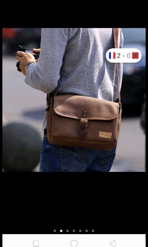 DSLR Leather Camera Sling Bag Men S Fashion Bags Sling Bags On Carousell