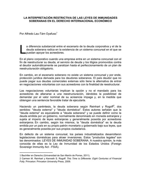 LA INTERPRETACIÓN RESTRICTIVA DE LAS LEYES DE