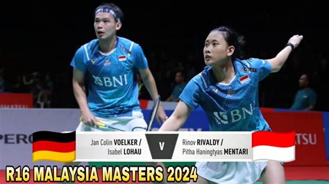 Rinov Rivaldy Pitha Haningtyas Vs Jan Colin Voelker Isabel Lohau R