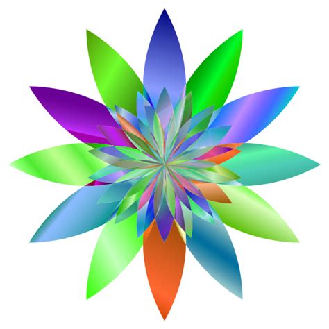 Chromatic Flower 3 Variation 2 Free Svg