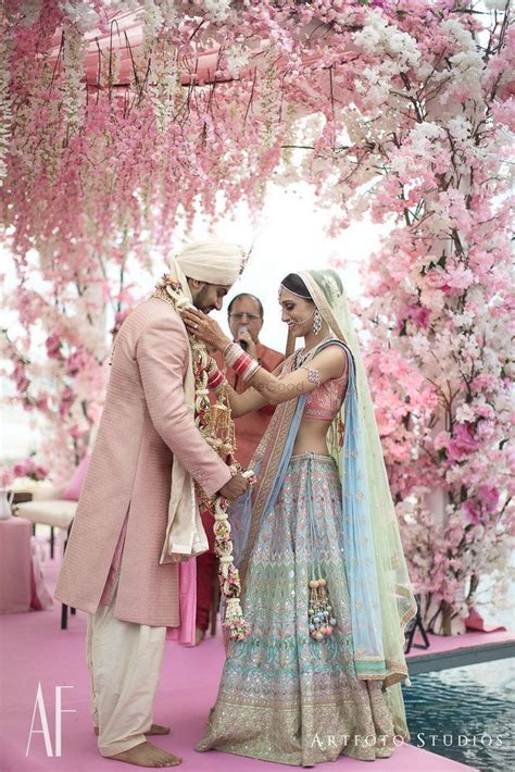 The Prettiest Pastel Colour Combos We Spotted In Lehengas Wedmegood