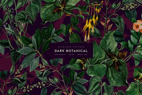 Dark Botanical Design Cuts