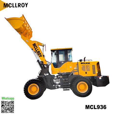 MCL936 Front End Wheel Loader Rate Load 1800kg Dump Supercharged Air Brake