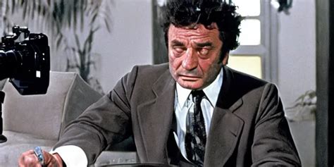 Photorealistic Cinematography Of Peter Falk Acting In Stable