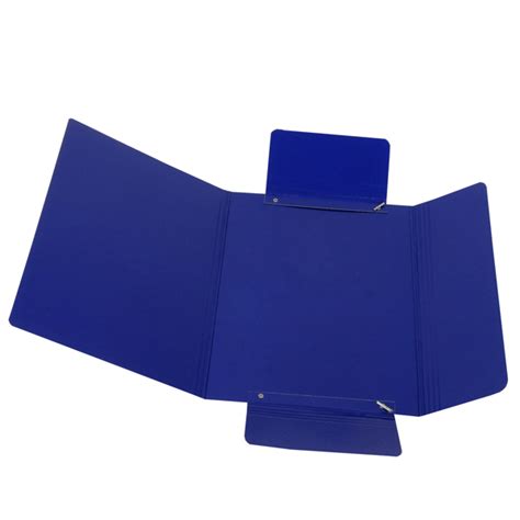 Cartellina Con Elastico Presspan 3 Lembi 700 Gr 25x34 Cm Blu