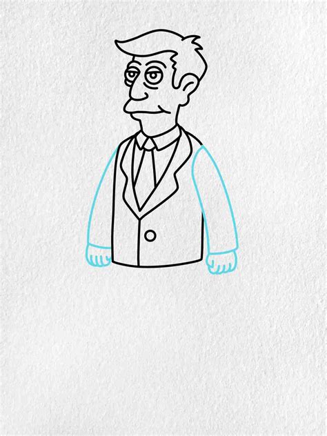 How To Draw Principal Skinner Helloartsy