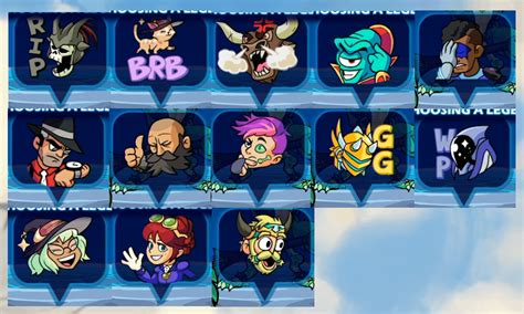 All Emojis Shown On Stream Rbrawlhalla