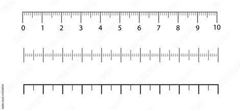 Rulers Inch And Metric Rulers Template Measuring Tool Blank