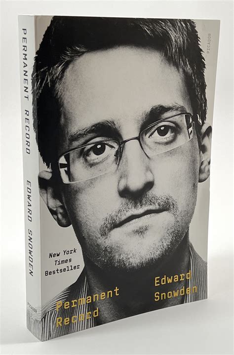 Lot Detail Edward Snowden Rare Signed “permanent Record” Book Third