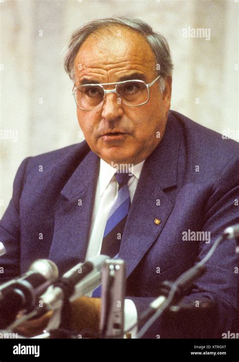 CDU Leader Helmut Kohl Stock Photo - Alamy