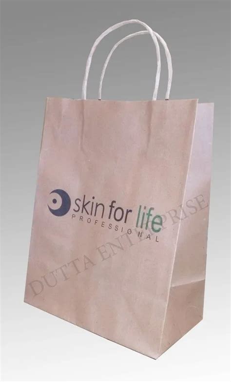 Brown Kraft Paper Bag At Rs 5 80 Piece S Kraft Paper Carry Bags In