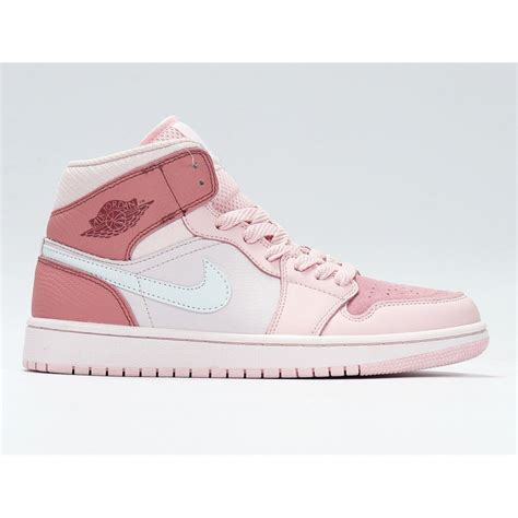 Nike Air Jordan 1 Mid Digital Pink Womens Basketball Shoes Cw5379 600