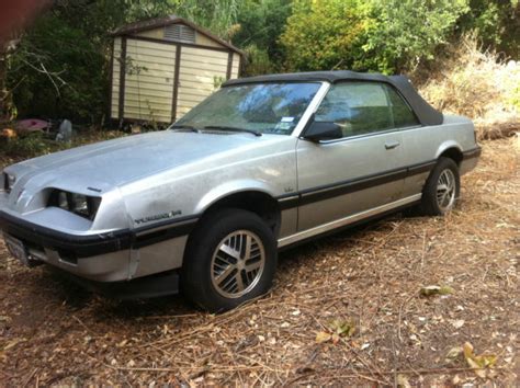 1984 Pontiac J2000 Sunbird Le Convertible 2 Door 18l Classic Pontiac