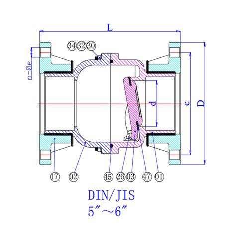 Sanking สวิงเช็ควาล์วยูพีวีซี Flanged Swing Check Valve Upvc