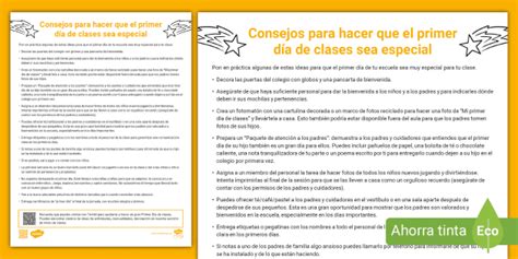 FREE Consejos para hacer que el primer día de clases sea especial