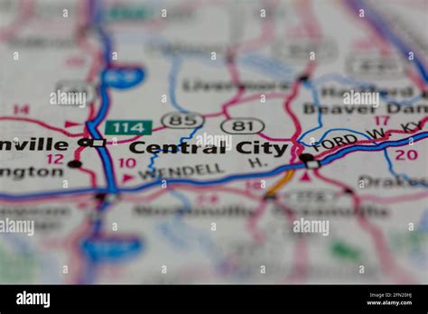 Map Of Central City Hi Res Stock Photography And Images Alamy