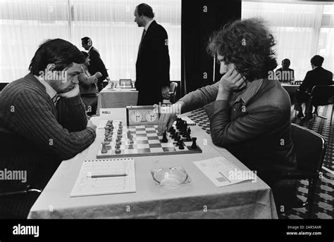 Ibm Chess Tournament Amsterdam Timman Right Against Ribli Left Date June 30 1980 Location