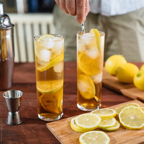 Bartender Mixing Drink By Stocksy Contributor J Anthony Stocksy