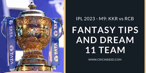 Kkr Vs Rcb Dream11 Prediction Match 9 Of Ipl 2023 Cricindeed